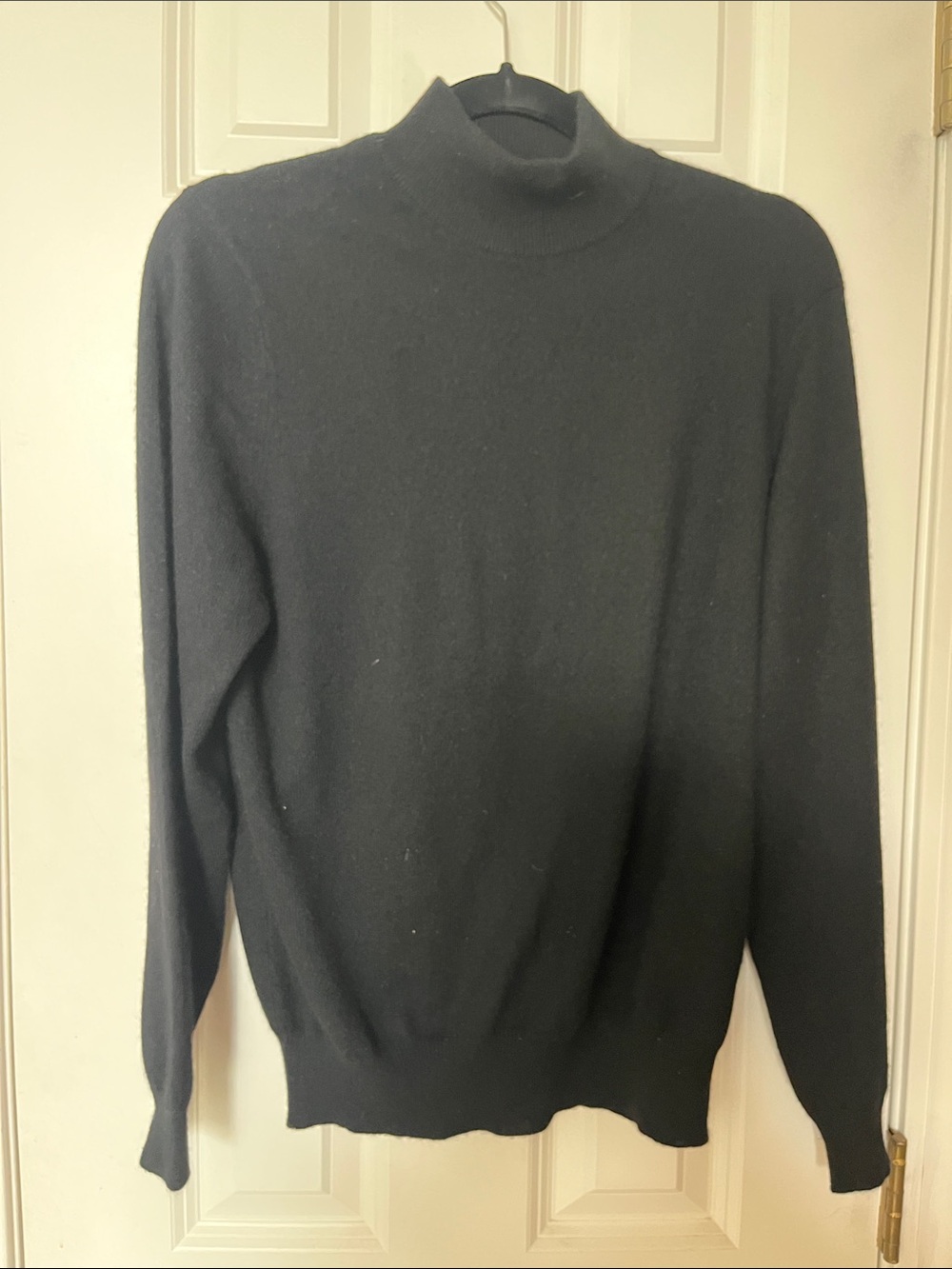 NWOT! Charter Club Women’s Cashmere 2 Ply Black Mock Turtleneck Sweater